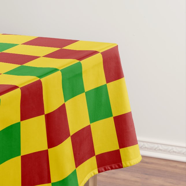 Nappe Motif à carreaux rouge jaune vert  (In Situ)