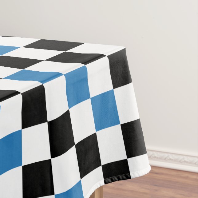 Nappe Motif à carreaux vert noir et blanc  (In Situ)