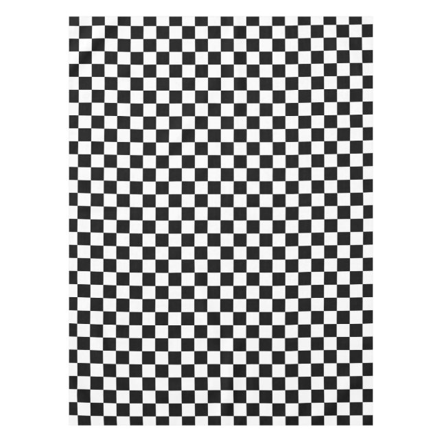 Nappe Motif à damier noir et blanc (Devant)