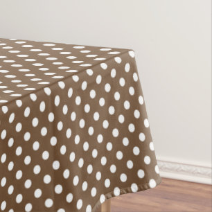 Nappe motif à point de polka Brown