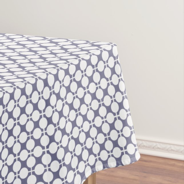 Nappe motif à pois et carreaux gris blanc (In Situ)