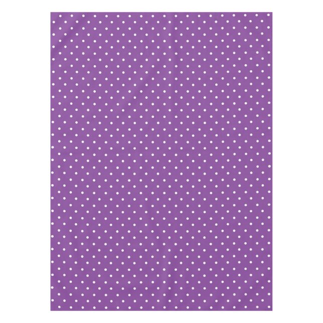 Nappe Motif à pois fond violet sans couture  (Devant)