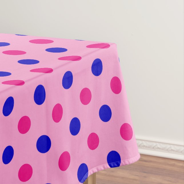 Nappe Motif à pois rose bleu rose (In Situ)