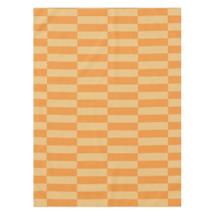 Nappe Motif à rayures orange mandarine et blé