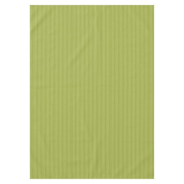 Nappe Motif à rayures verticales vert olive (Devant)