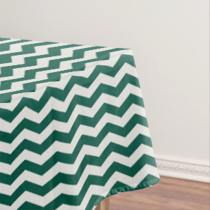 Nappe Motif à rayures zig zag Chevron vert sarcelle