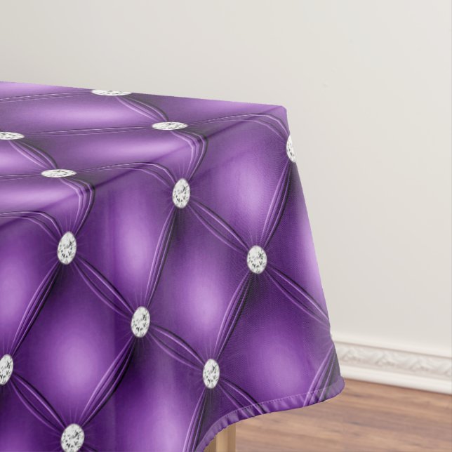 Nappe Motif à tufté en diamant violet de luxe (In Situ)