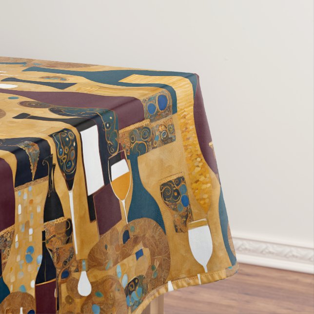 Nappe Motif à vin Gold Maroon (In Situ)