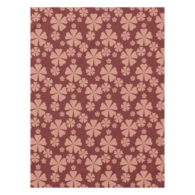 Nappe Motif Abstrait Brown à la boue (Devant)