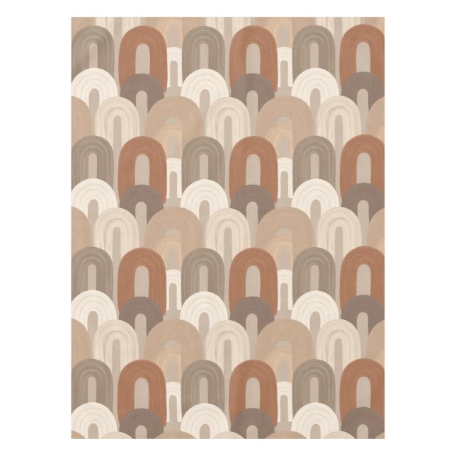Nappe Motif abstrait d'arche neutre (Devant)