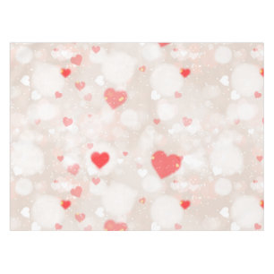 Nappe Motif Abstrait de Coeurs colorés