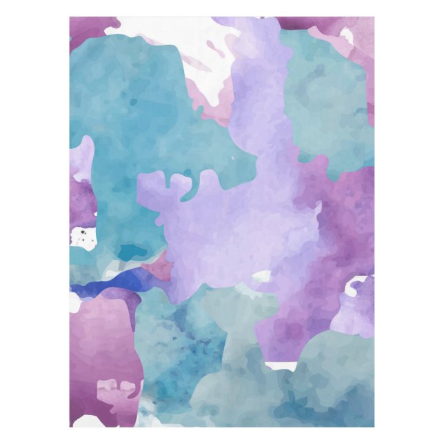 Nappe Motif Abstrait du camouflage bleu (Devant)