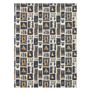 Nappe Motif Abstrait en tissu de boue