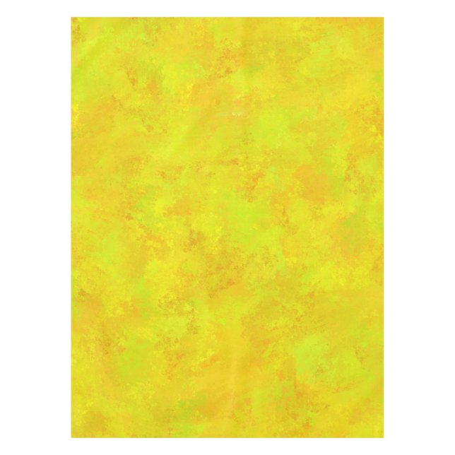 Nappe Motif abstrait jaune orange vert (Devant)