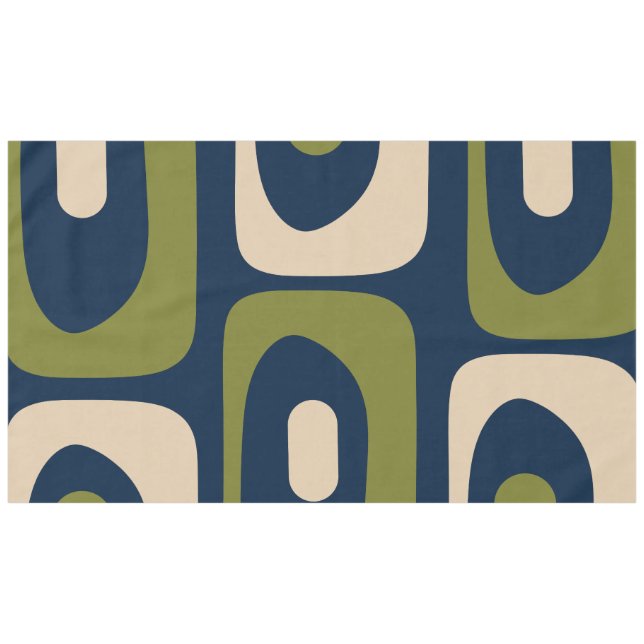 Nappe Motif Abstrait Moderne de Milieu de Siècle Piquet (Devant (Horizontal))