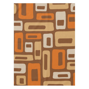 Nappe Motif Abstrait moderne rétro du milieu du siècle