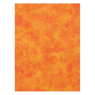 Nappe Motif Abstrait Orange