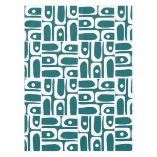 Nappe Motif Abstrait Rétro Piquet Moderne du Milieu du S
