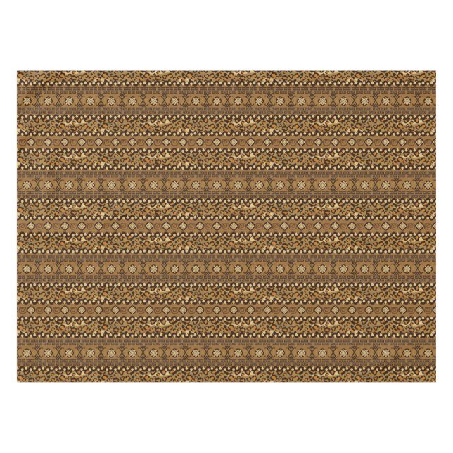Nappe Motif africain de peau de guépard (Devant (Horizontal))