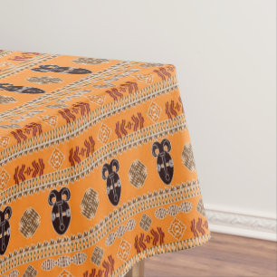 Nappe Motif africain tribal ethnique de rayures