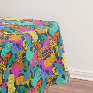 Nappe Motif animal de silhouettes