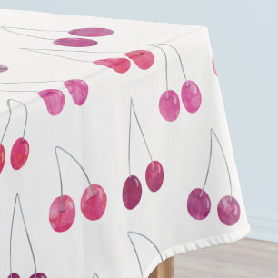 Nappe Motif aquarelle Cerise