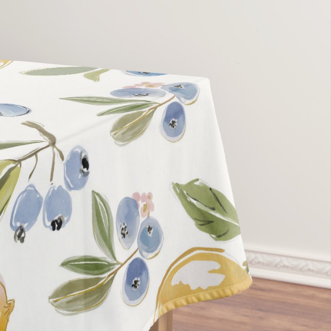 Nappe Motif aquarelle Citrus & Myrtille (In Situ)