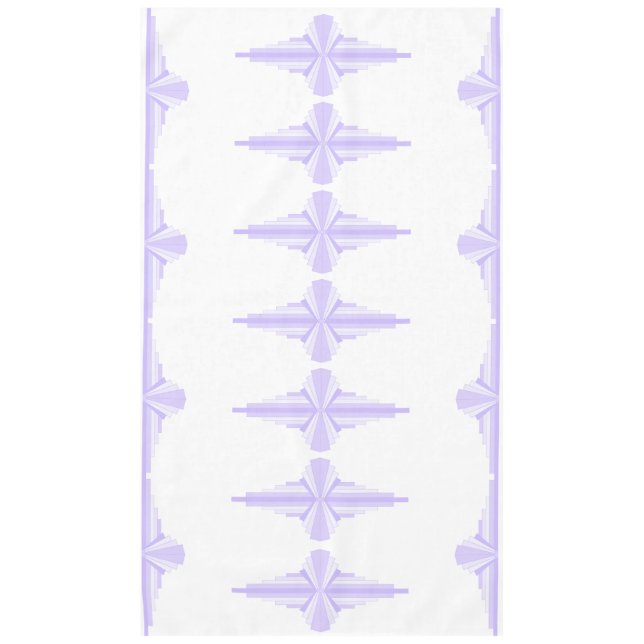 Nappe Motif Art déco à Lilac (Devant)