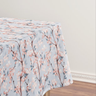Nappe Motif aux délicates fleurs de sakura printanière