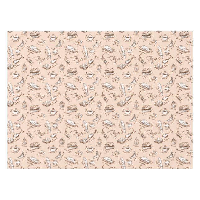Nappe Motif avec la nourriture (Devant (Horizontal))