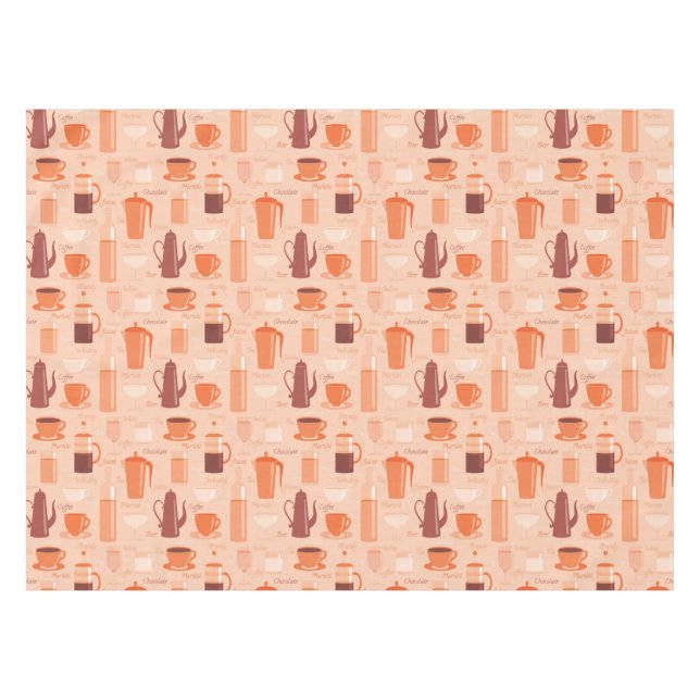 Nappe Motif avec les boissons et le texte (Devant (Horizontal))