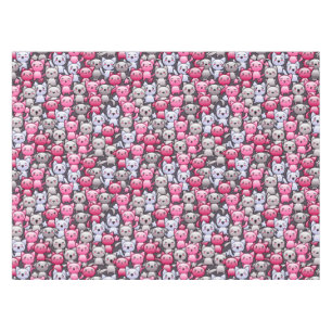 Nappe motif avec les chats mignons 2 de griffonnage de