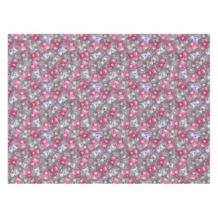 Nappe motif avec les chats mignons de griffonnage de
