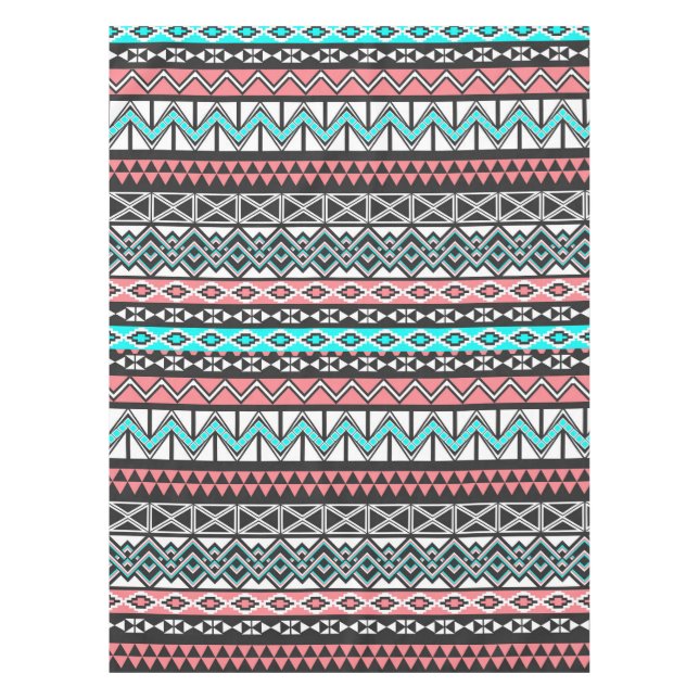 Nappe Motif aztèque tribal de Natif américain moderne (Devant)