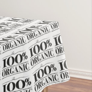 Nappe motif blanc noir 100% bio