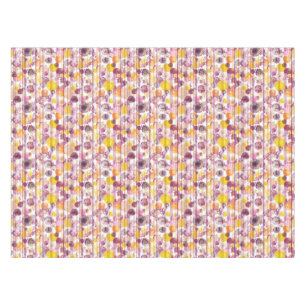 Nappe Motif blanc rayé tacheté
