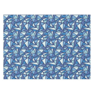 Nappe Motif bleu abstrait de Crsytal de glace