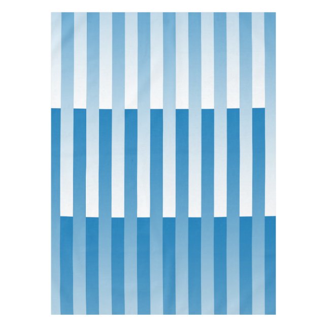 Nappe Motif Bleu Blanc rayé (Devant)