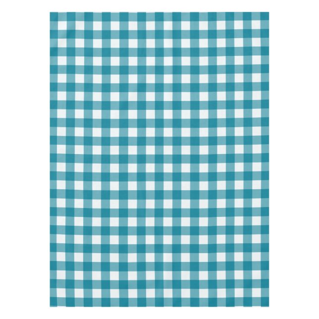 Nappe Motif bleu plaid (Devant)