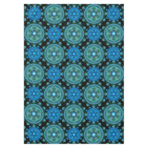 Nappe Motif bleu vert fractal