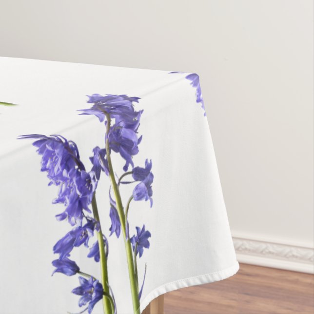 Nappe Motif Bluebell Fabric. (In Situ)