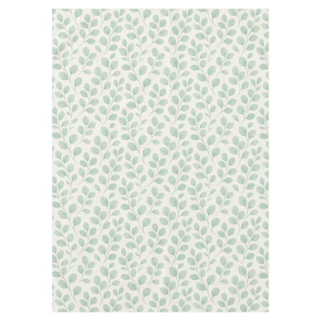 Nappe Motif botanique d'eucalyptus (Devant)