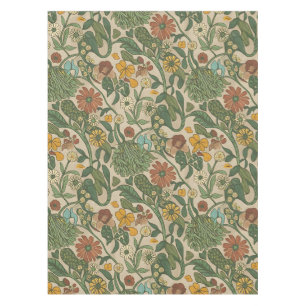 Nappe Motif botanique vintage continu