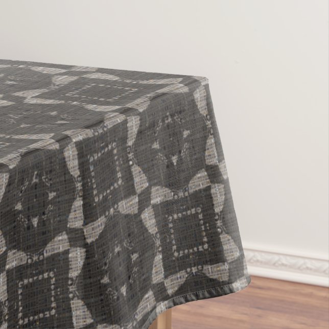 Nappe Motif Brown et gris (In Situ)