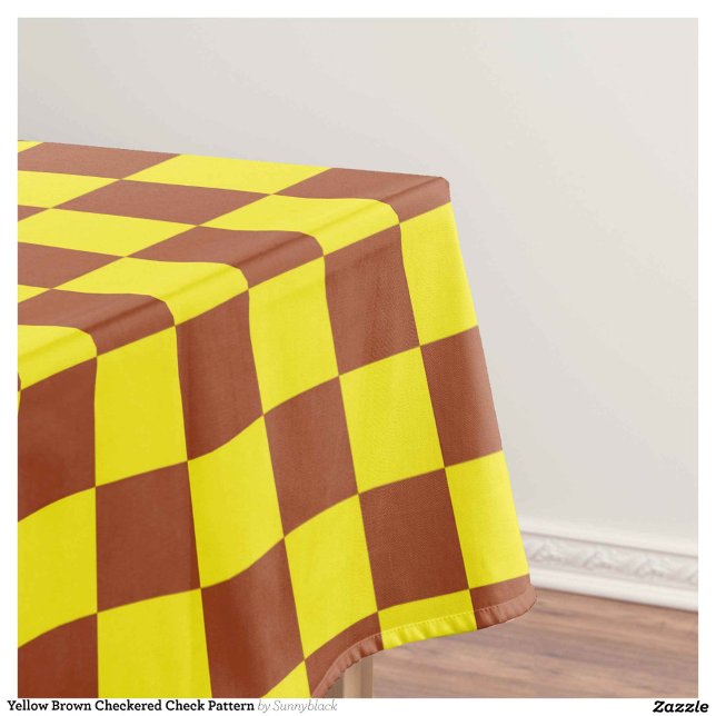 Nappe Motif Brown  jaune (Créateur téléchargé)