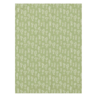 Nappe Motif cactus d'expressionisme abstrait de schéma