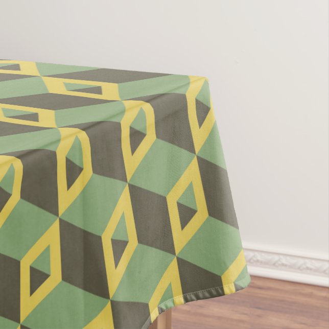 Nappe motif Carré d'illusion 3D (In Situ)