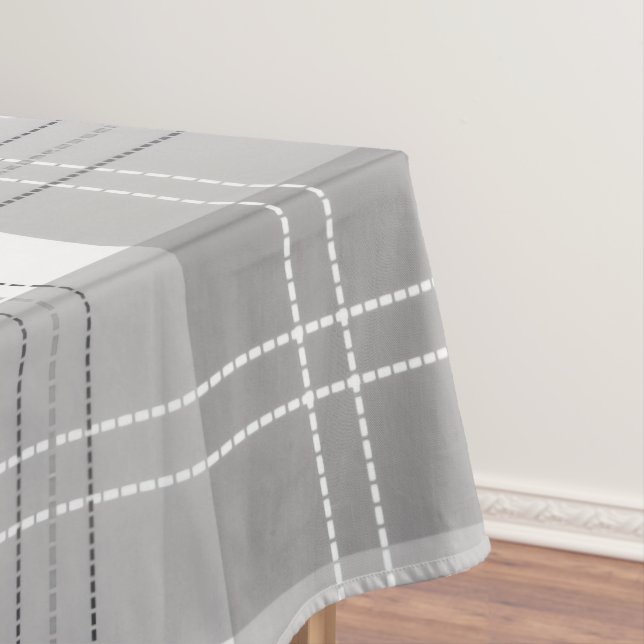 Nappe Motif carreau bison noir et blanc (In Situ)
