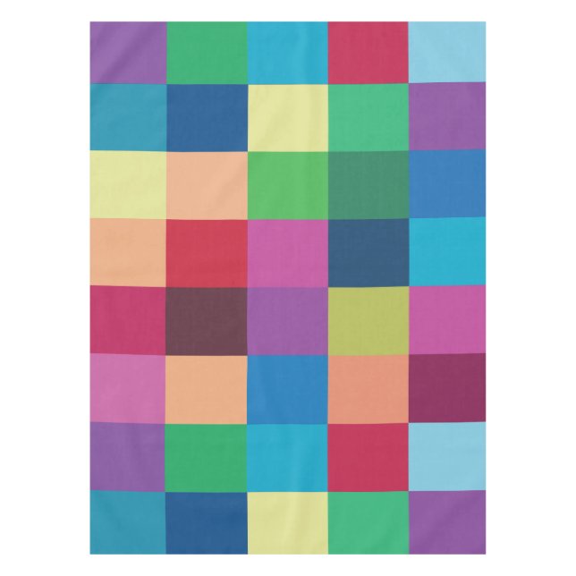 Nappe Motif Carreaux Coloré (Devant)
