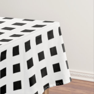 Nappe Motif Carreaux noirs et blancs